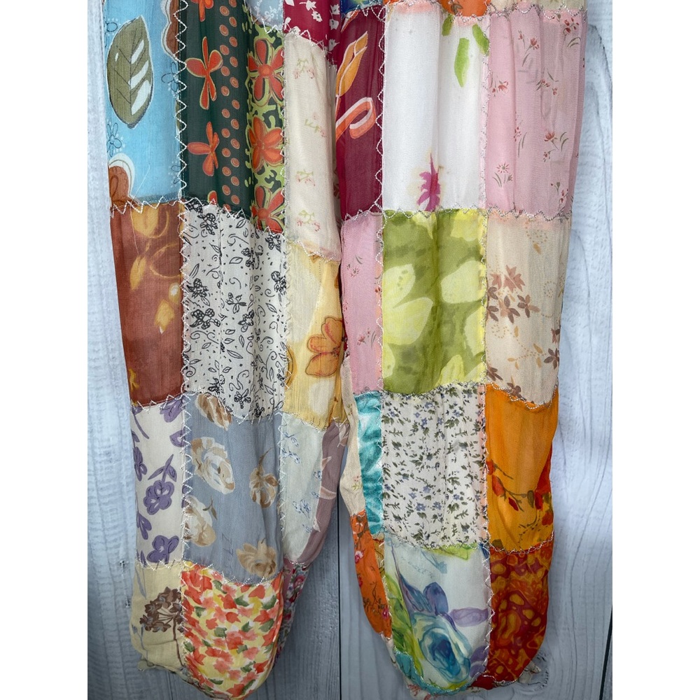 SACRED THREADS Patchwork Boho Gypsy Joggers Pants - Picture 3 of 8